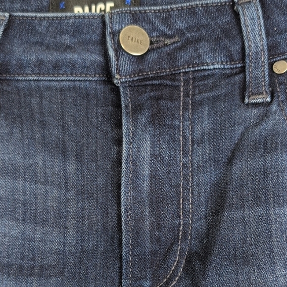 PAIGE Dark Blue Flare Jeans - Picture 11 of 13